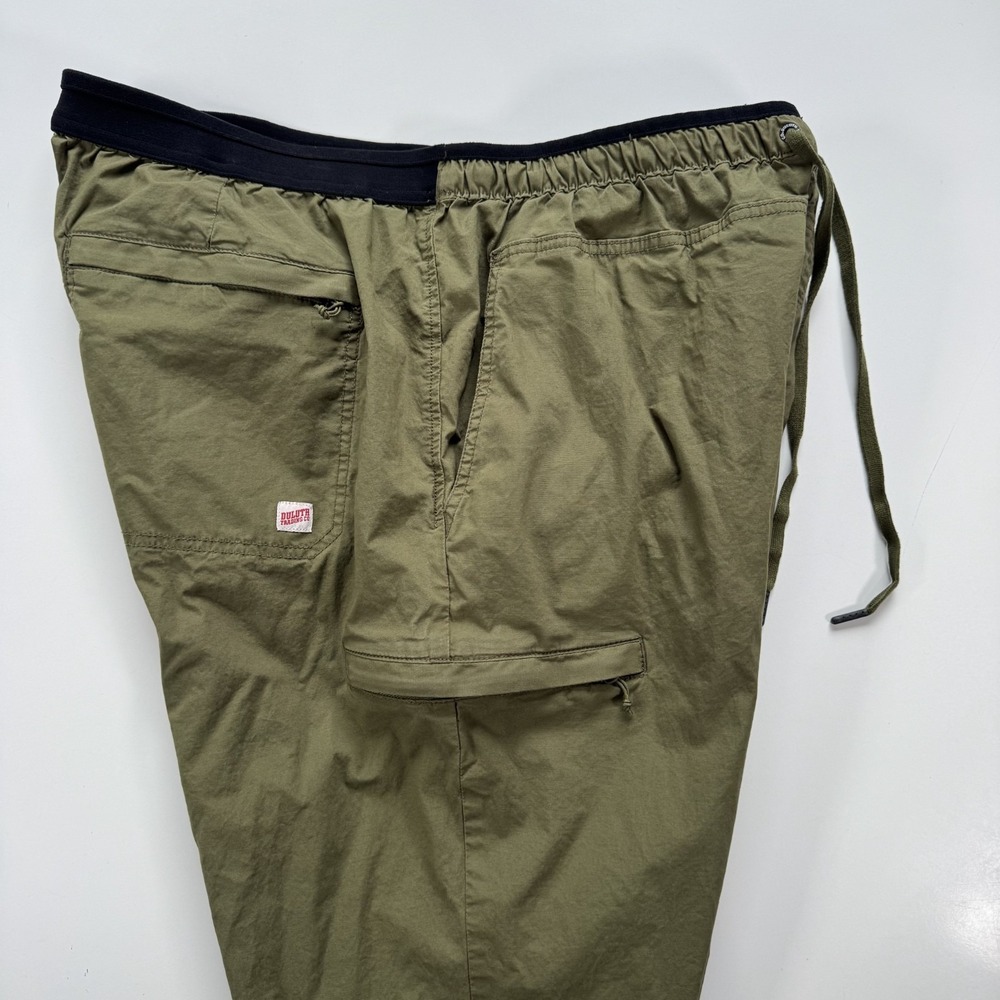 DULUTH TRADING Pull On Elastic Waist Roll Up Pant Mens 40x30 Green Standard Fit - Picture 6 of 14